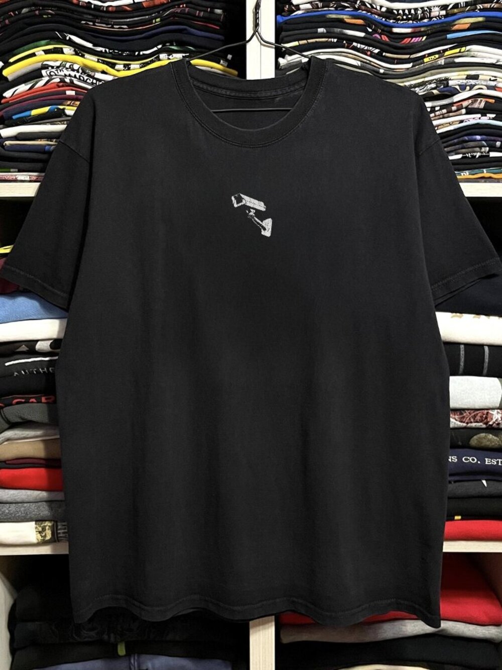 Y2k Rockstar Games Manhunt Promo Washed Black Tee